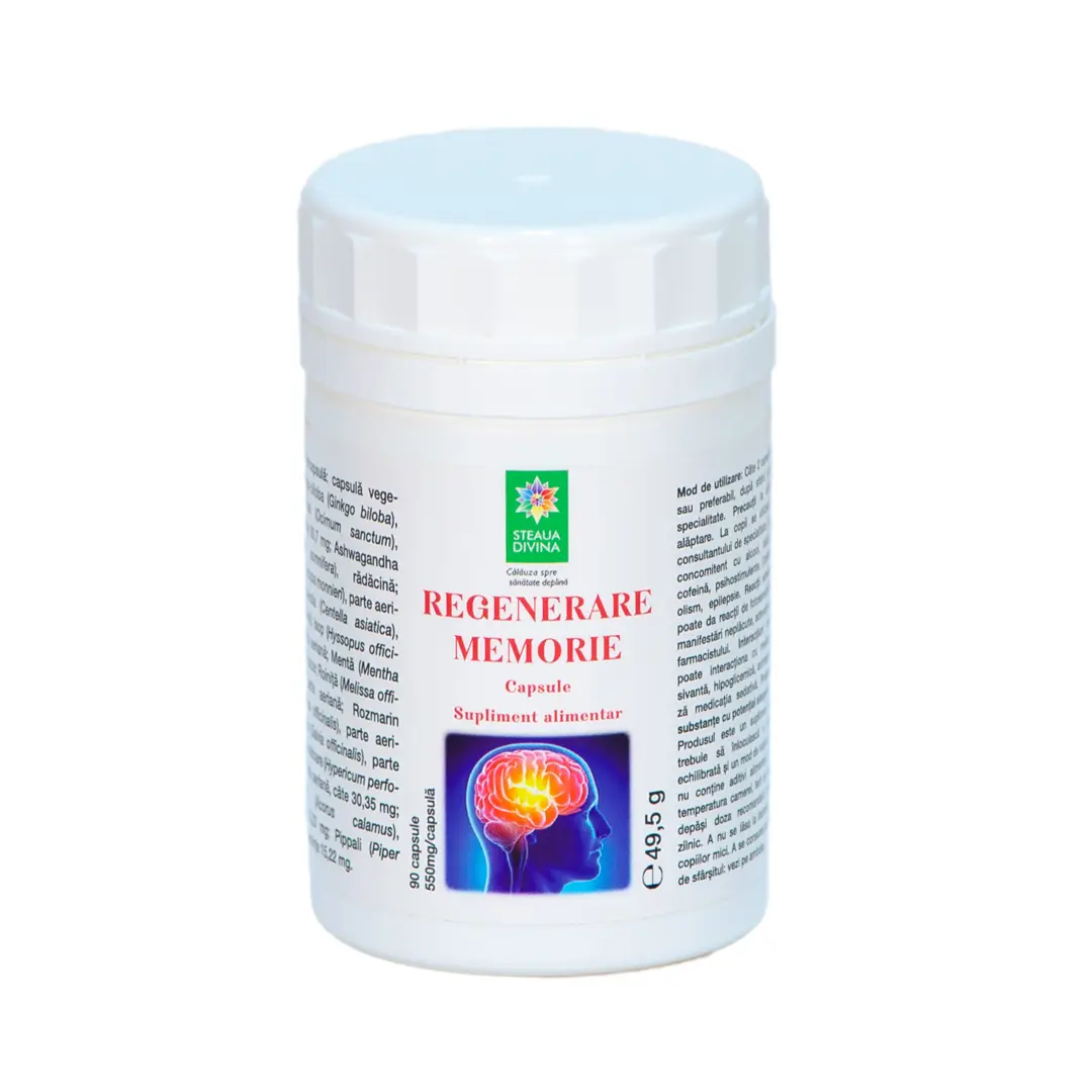 Regenerare Memorie, 90 capsule, Steaua Divina