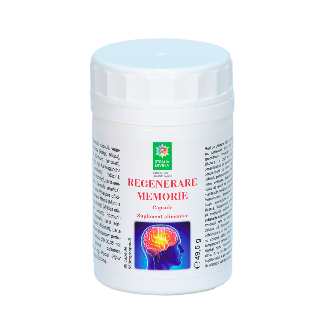 Regenerare Memorie, 90 capsule, Steaua Divina