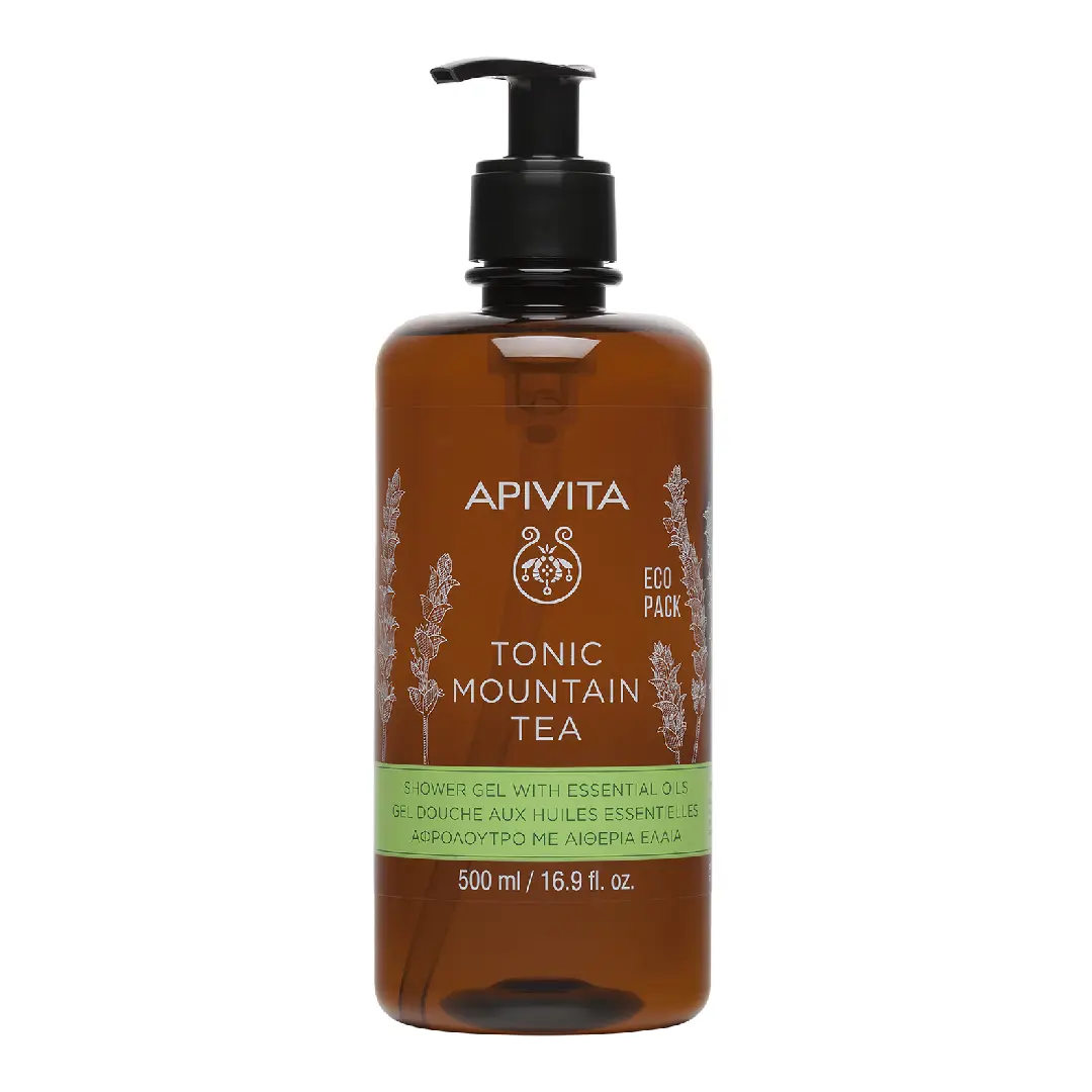 Gel dus cu ceai de munte, 500 ml, Apivita