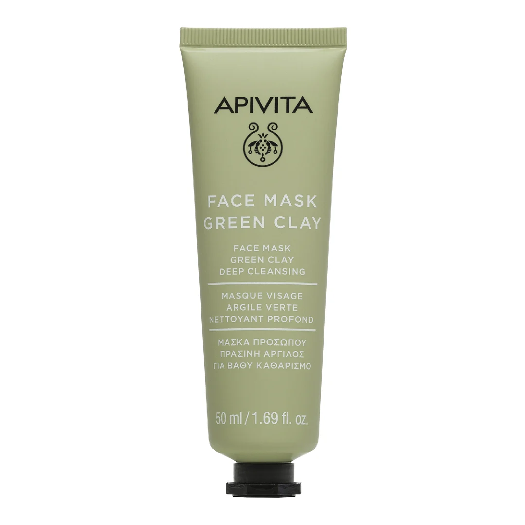 Masca pentru curatare cu argila verde, 50 ml, Apivita