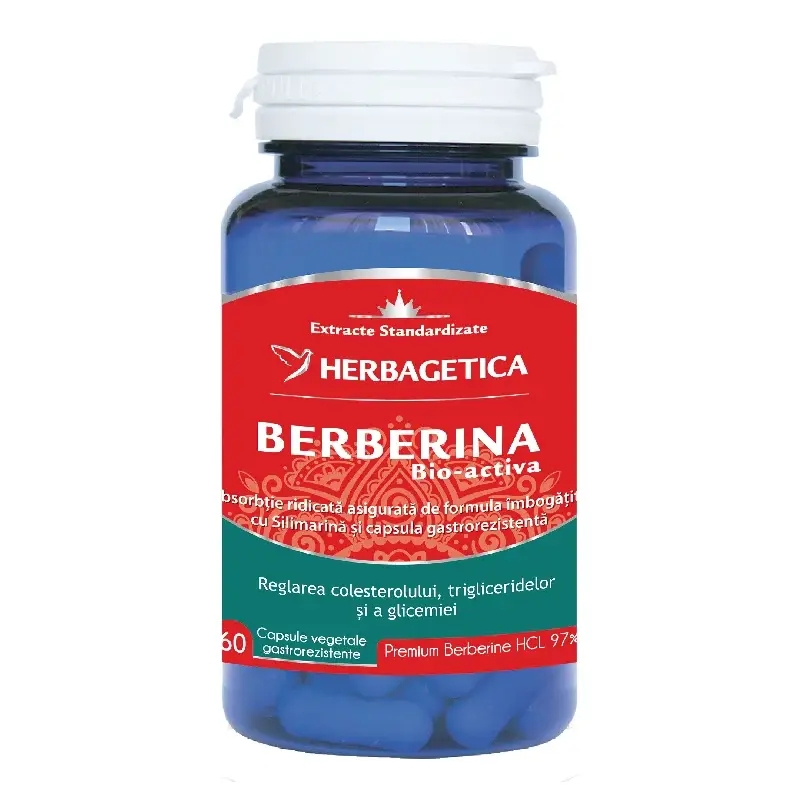 Berberina Bio-activa, 60 capsule, Herbagetica