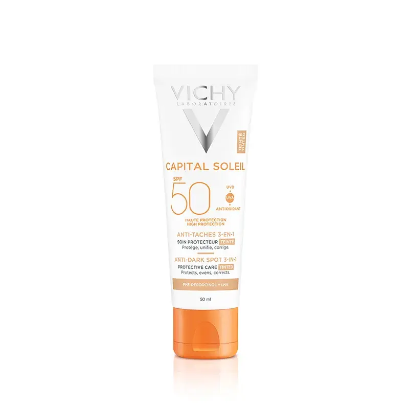 Crema colorata cu protectie solara pentru fata SPF50+ Capital Soleil, 50ml, Vichy