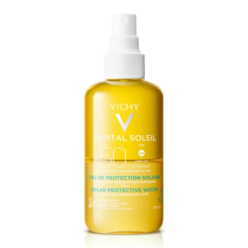 Apa de protectie solara SPF50+ Capital Soleil, 200ml, Vichy