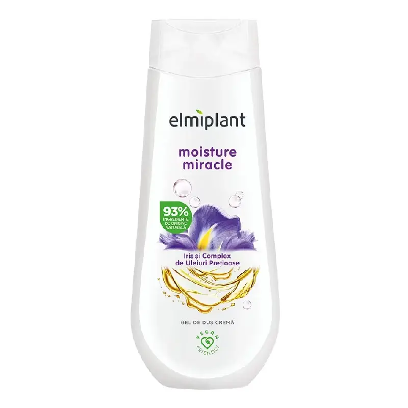 Gel crema de dus Moisture miracle, 400ml, Elmiplant