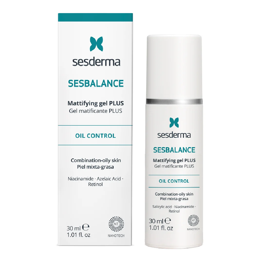 Gel matifiant Plus, pentru ten mixt si gras Sesbalance, 30 ml, Sesderma
