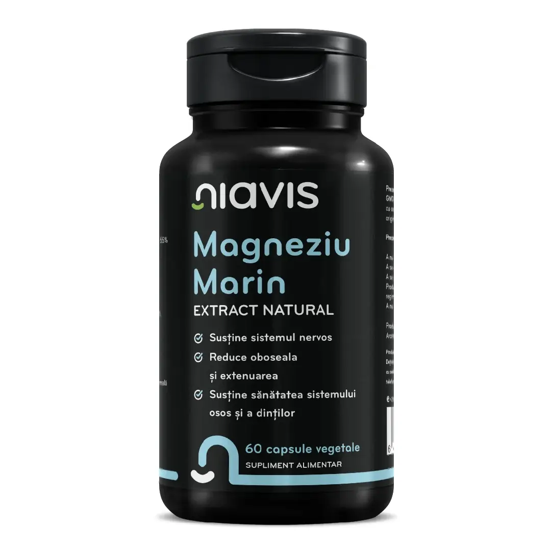 Extract natural de magneziu marin, 60 capsule, Niavis