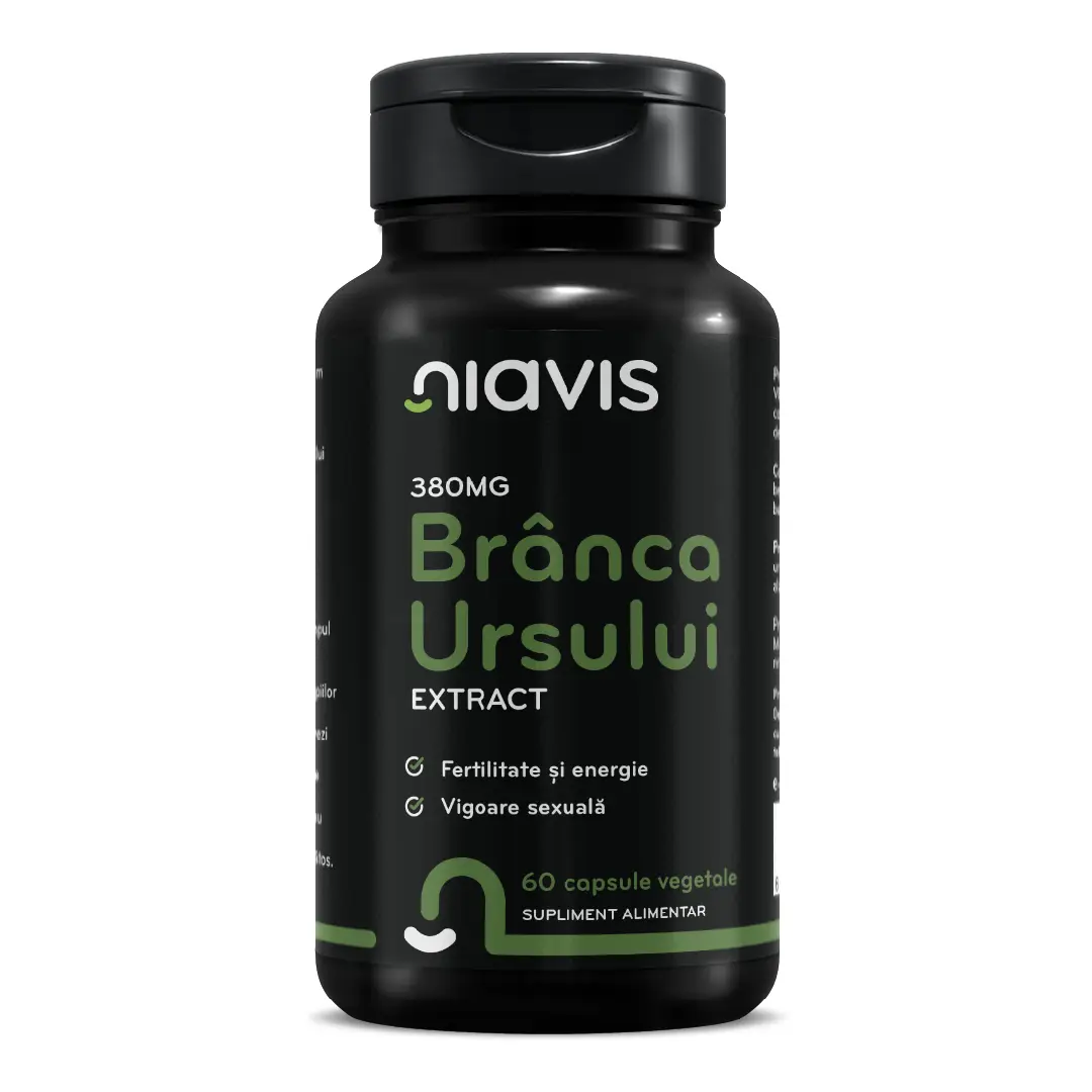 Branca Ursului Extract, 380 mg, 60 capsule, Niavis