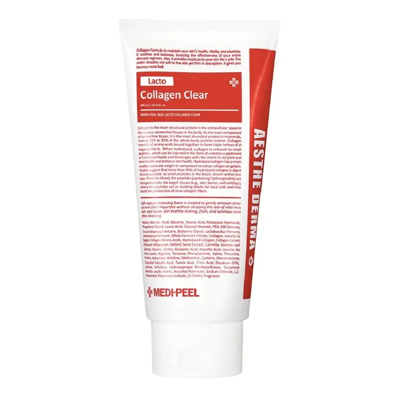 Spuma curatare cu Red Lacto Colagen, 300ml, Medi-Peel