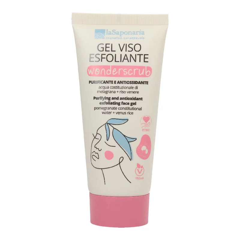Gel exfoliant pentru fata, 100ml, La Saponaria