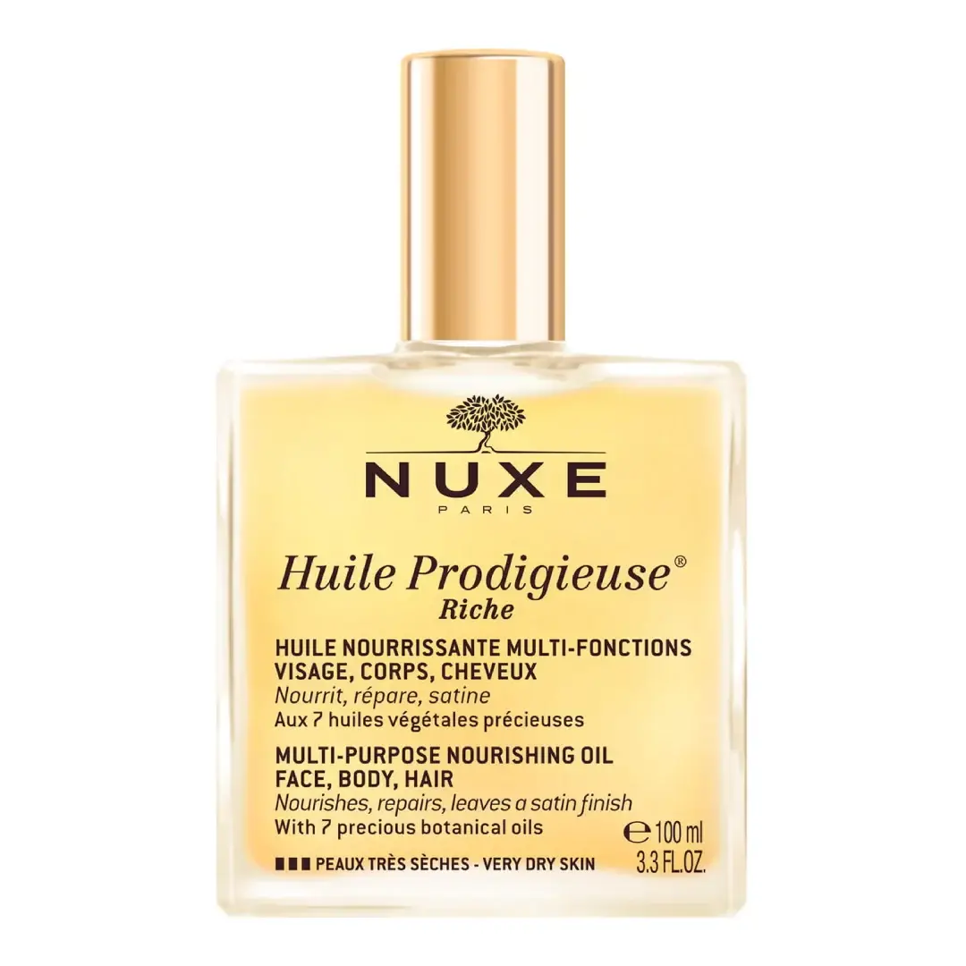 Ulei intens hidratant pentru fata, corp si par Riche Huile Prodigieuse, 100ml, Nuxe