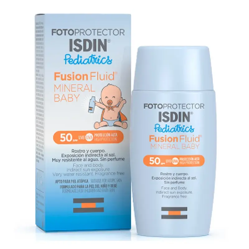 Fluid protectie solara copii SPF50, Fotoprotector Pediatrics Fusion, 50ml, Isdin