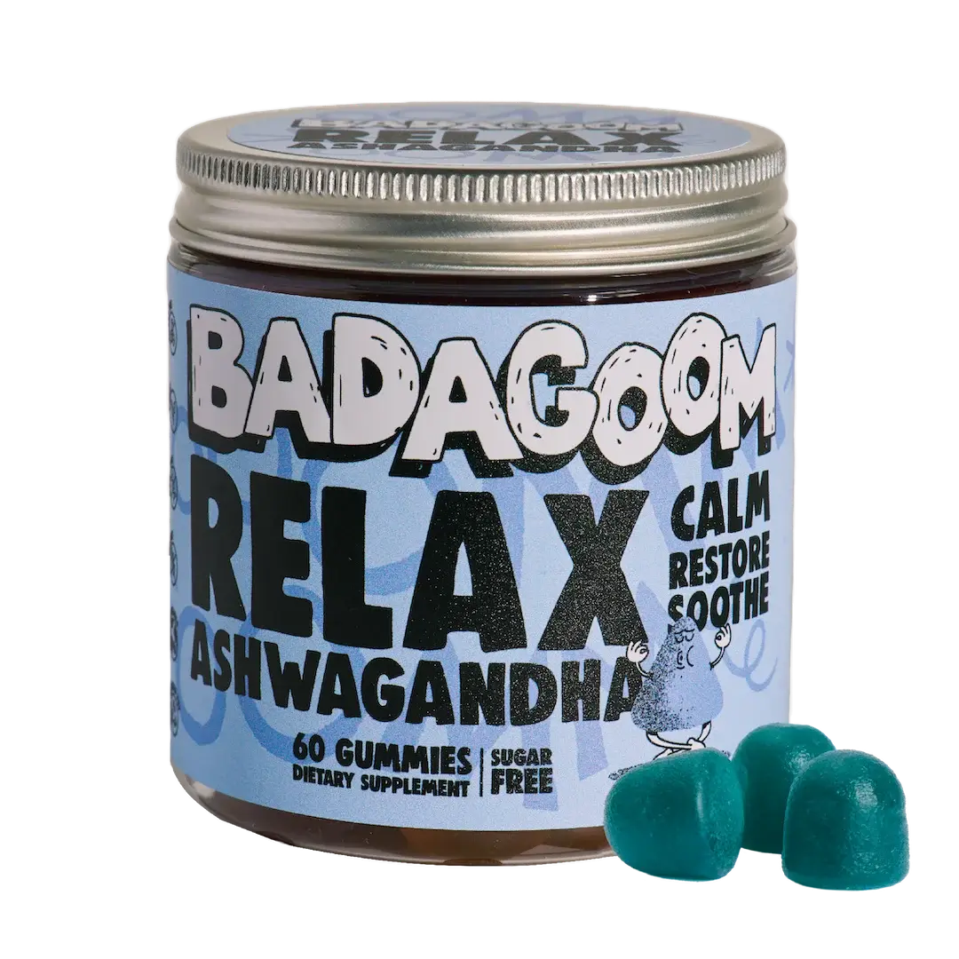 Relax Ashwagandha, 60 drajeuri gumate, Badagoom