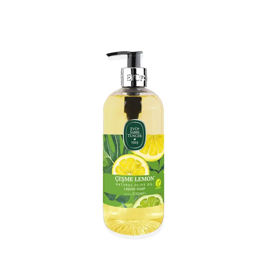 Sapun lichid cu ulei natural de masline Cesme Lemon 500 ml, Eyup