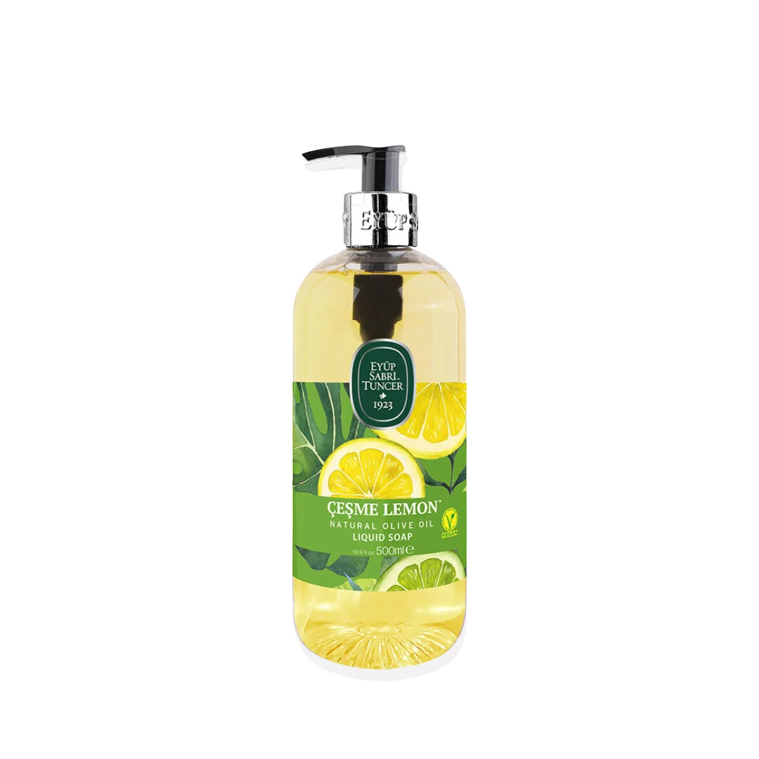 Sapun lichid cu ulei natural de masline Cesme Lemon 500 ml, Eyup