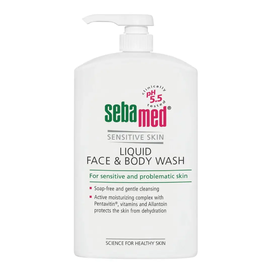 Lichid dermatologic de curatare fata si corp, 1000 ml, Sebamed
