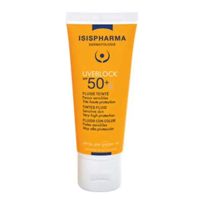 Fluid nuantator Tinted Fluid SPF50+UVEBLOCK, 40ml, IsisPharma