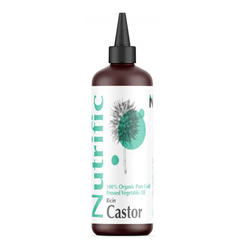 Ulei de ricin organic presat la rece, 100ml, Nutrific