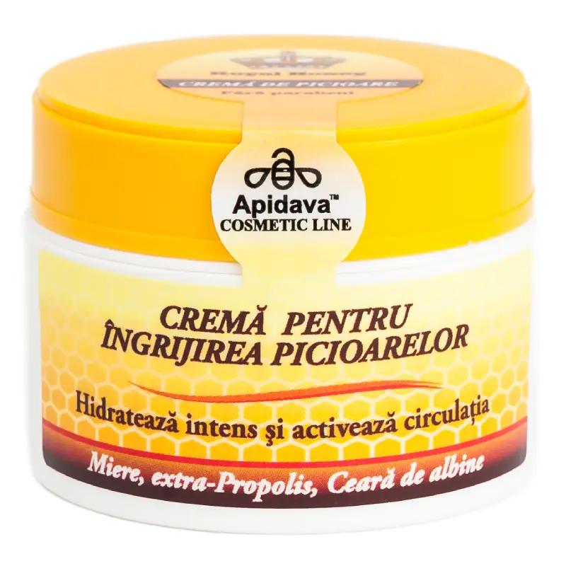 Crema pentru ingrijirea picioarelor, 50ml, Apidava