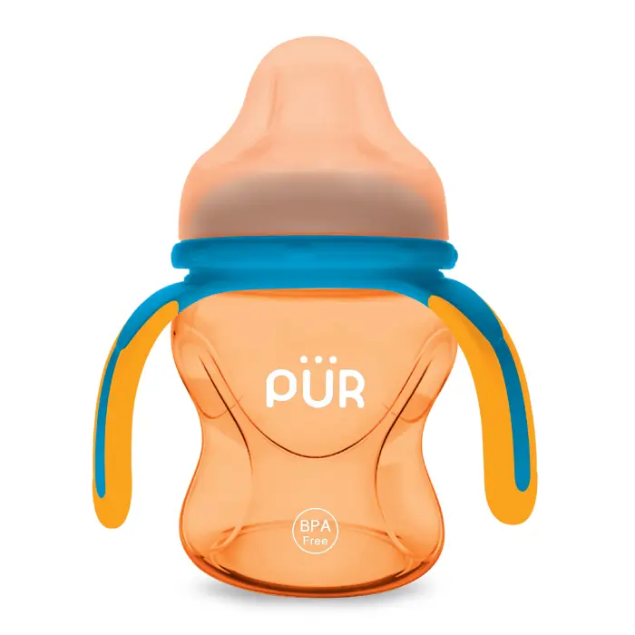 Cana cu prindere multipla 150ml, protocaliu, +6 luni, PUR