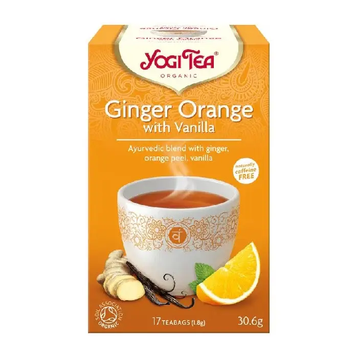 Ceai cu ghimbir, portocala si vanilie, 17 plicuri, Yogi Tea