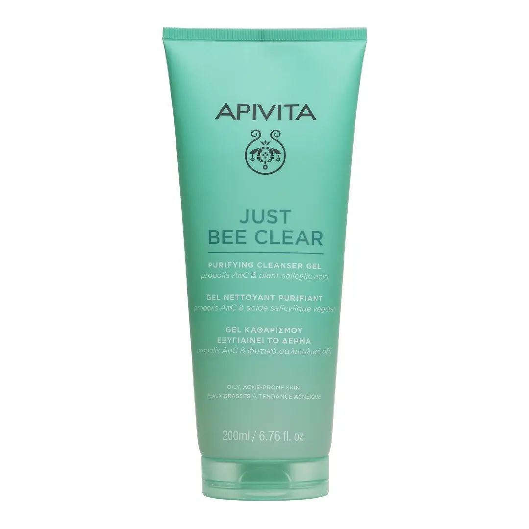 Gel de curatare pentru ten gras si acneic Just Bee Clear, 200 ml, Apivita