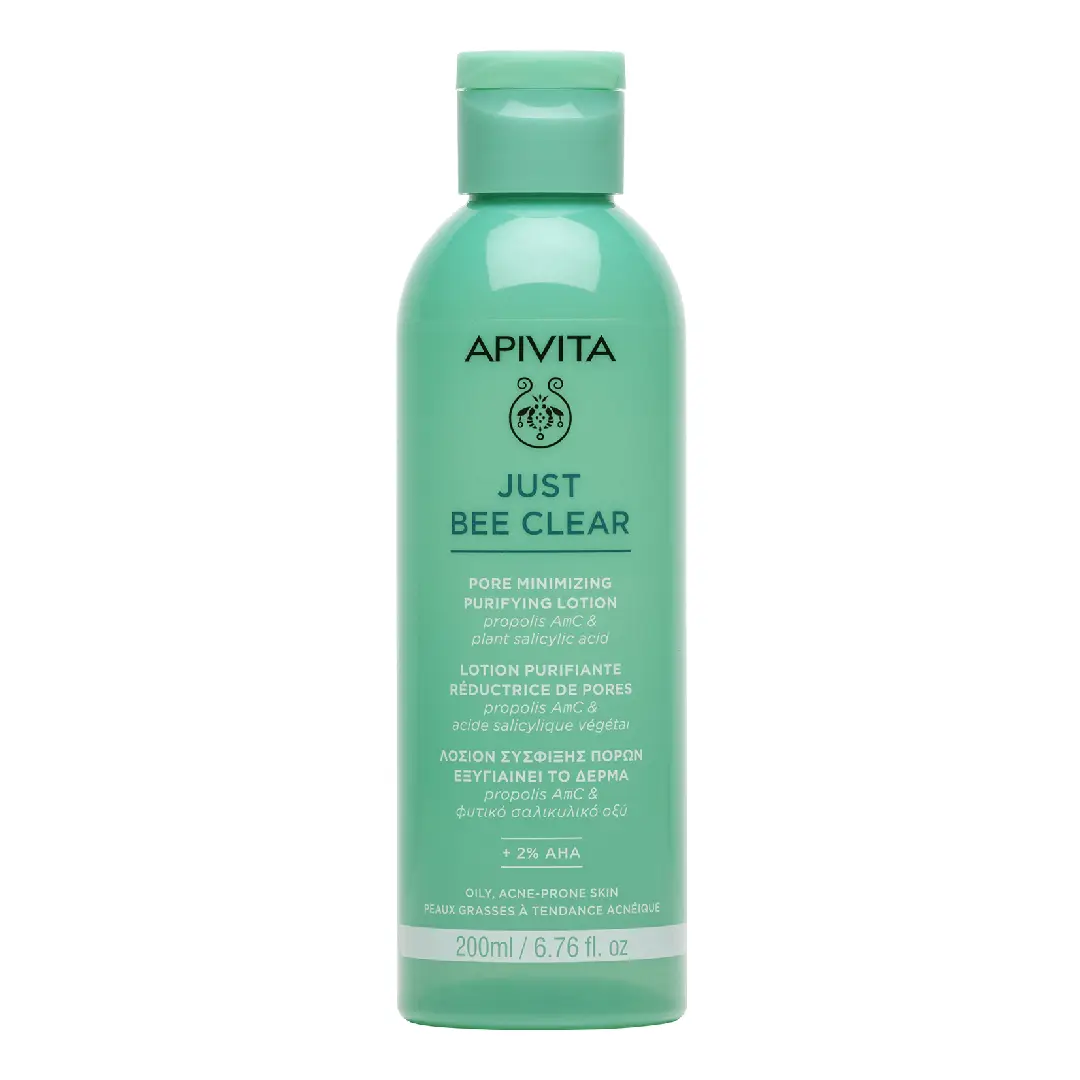 Lotiune purifianta pentru pori dilatati Just Bee Clear, 200 ml, Apivita