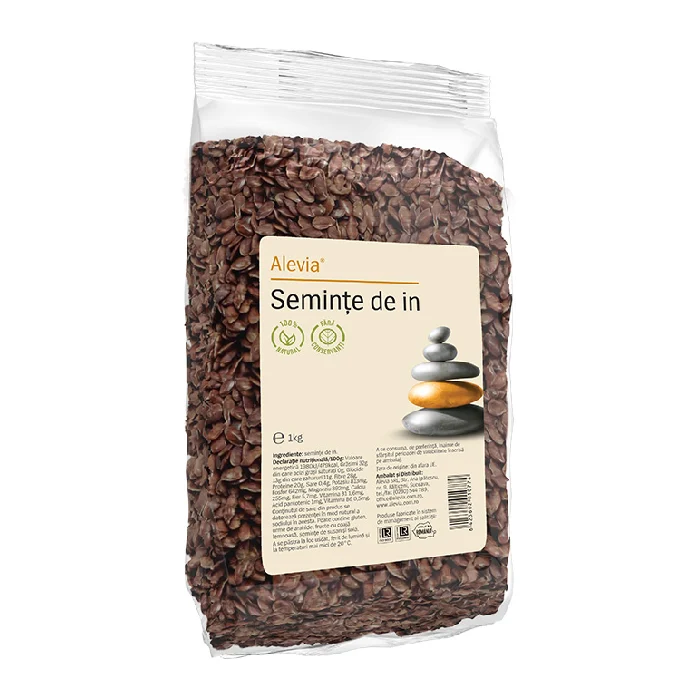Seminte de in, 1 kg, Alevia