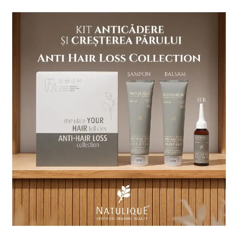 Set Sampon, Balsam si Ser Anti-Hair Loss Collection, Natulique