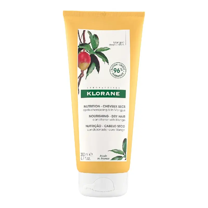 Balsam hranitor cu unt de mango pentru par uscat, 200 ml, Klorane