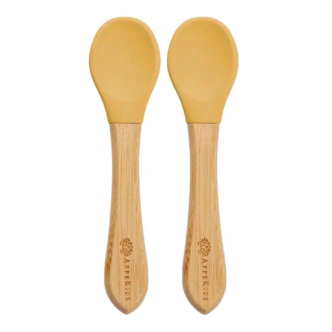Set lingurite din bambus, 6 luni+, Honey, Appekids