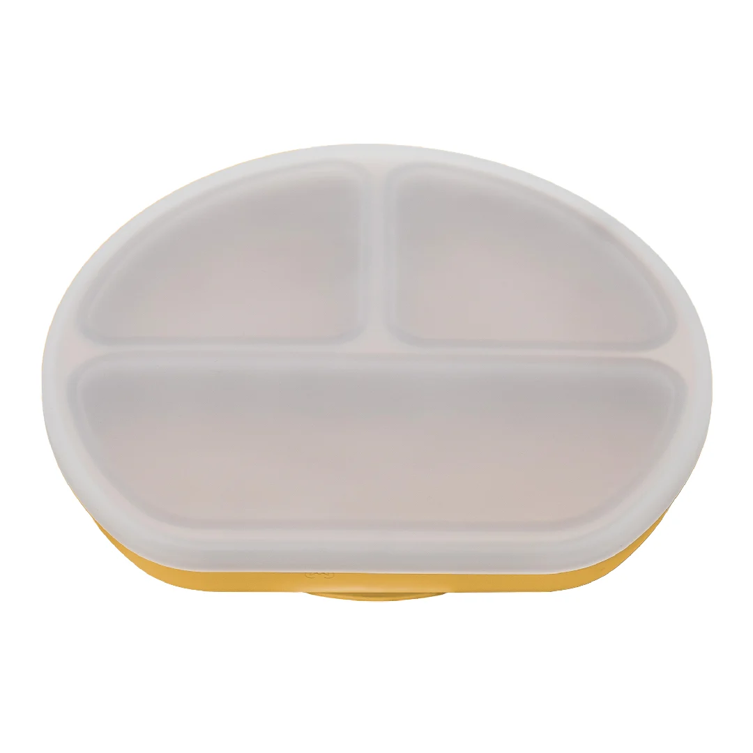 Farfurie din silicon cu capac, 6 luni+, Honey, Appekids