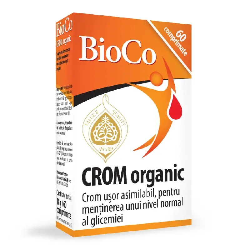 Crom Organic, 60 comprimate, BioCo