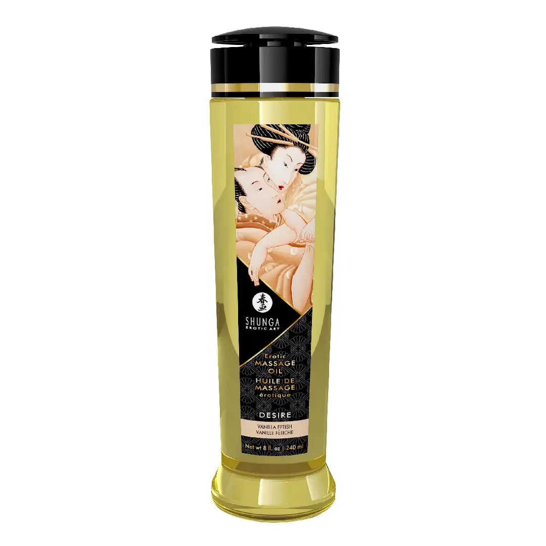Ulei de masaj erotic Desire Vanilla, 240ml, Shunga Erotic Art