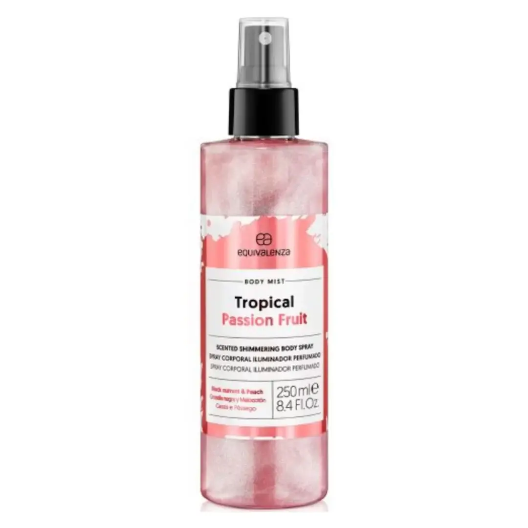 Spray de corp iluminator Tropical Passion Fruit, 250 ml, Equivalenza