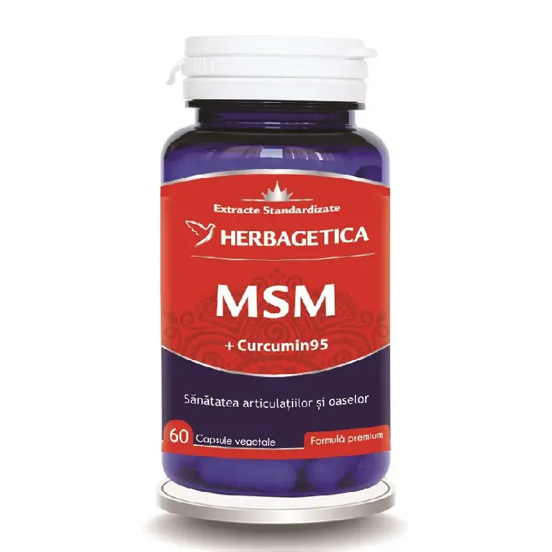 MSM + Curcumin95, 60 capsule, Herbagetica
