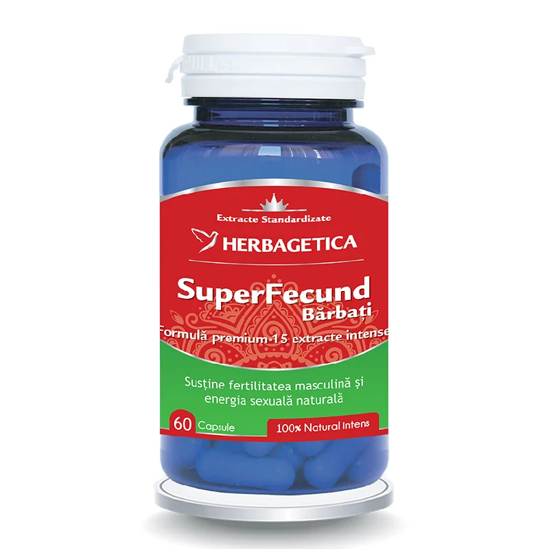 Superfecund barbati, 60 capsule, Herbagetica