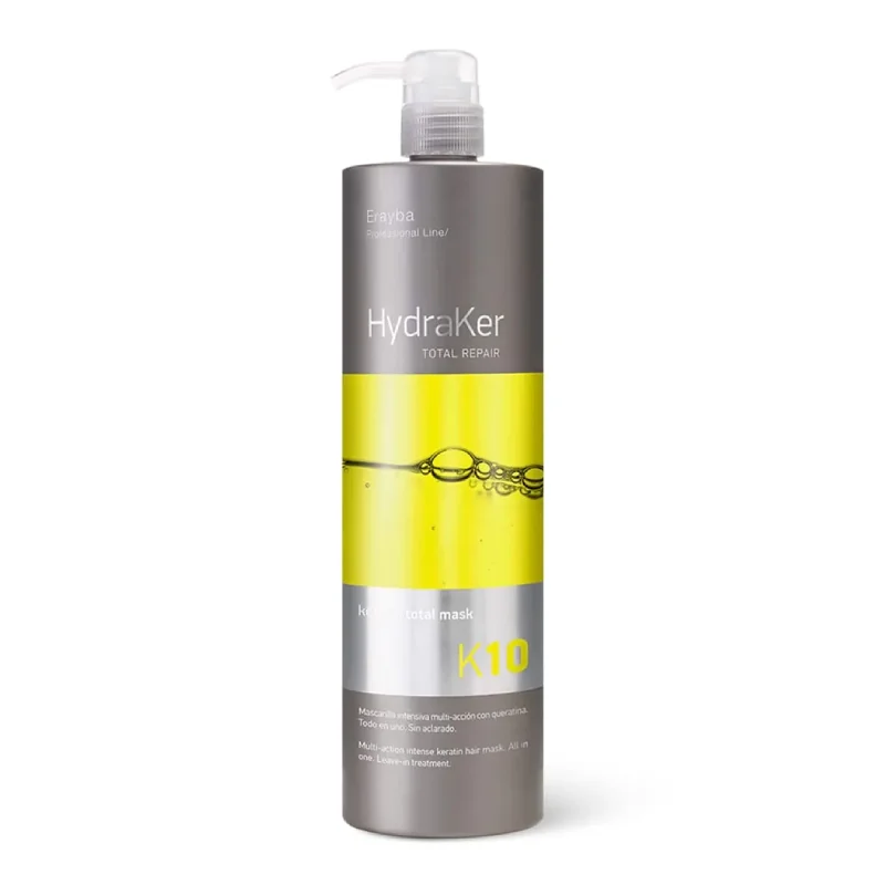 Masca hidratanta cu Keratina K10 Hydraker Keratin Total, 1000ml, Erayba