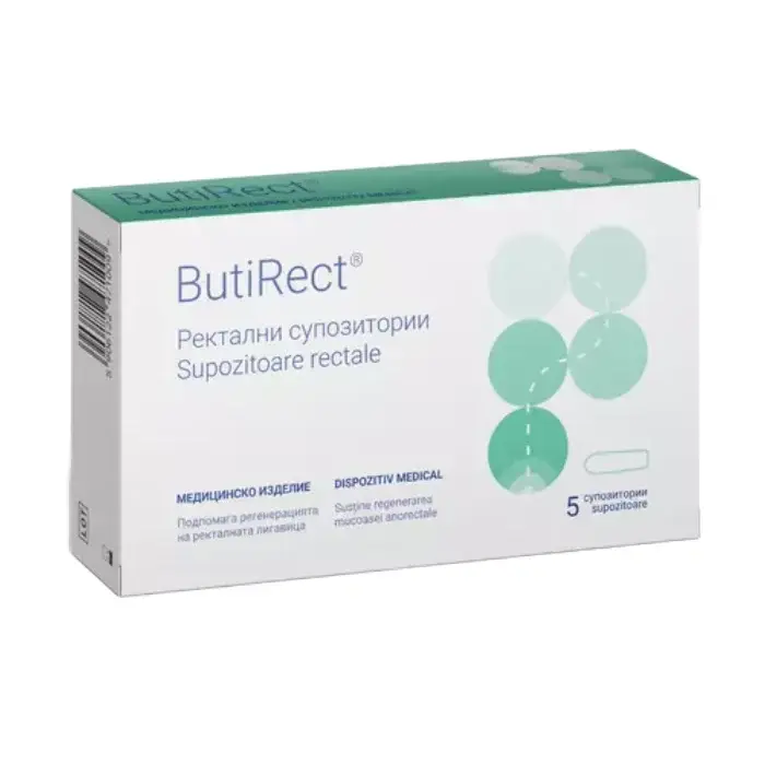 Supozitoare ButiRect, 5 bucati, NaturPharma