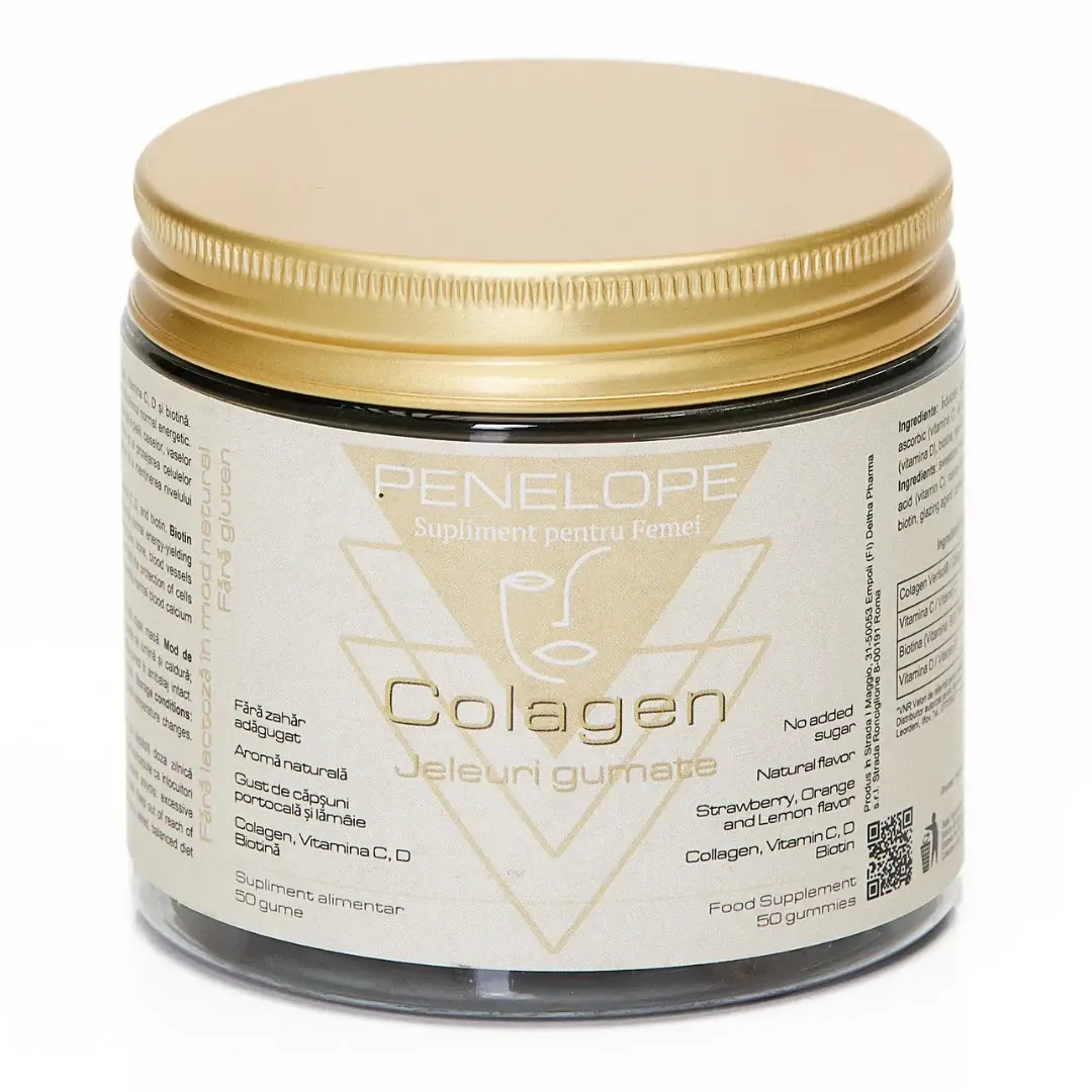 Jeleuri gumate cu colagen Penelope, 50 bucati, Novo Pharma