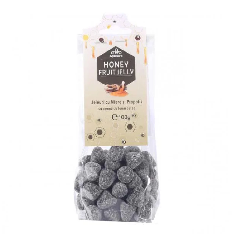 Jeleuri miere, propolis, lemn dulce, 100g, Apidava