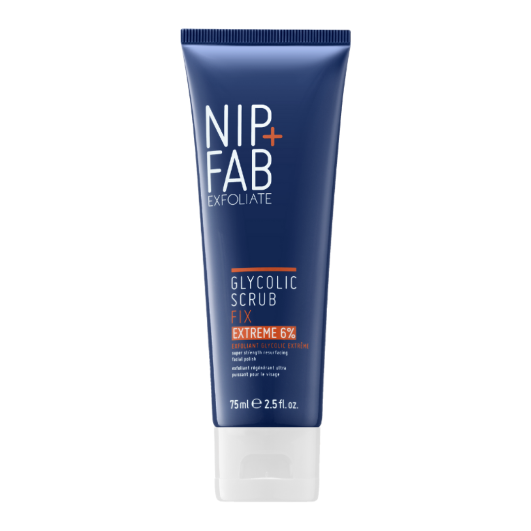 Scrub exfoliant pentru ten Glycolic Fix, 75 ml, NIP+FAB