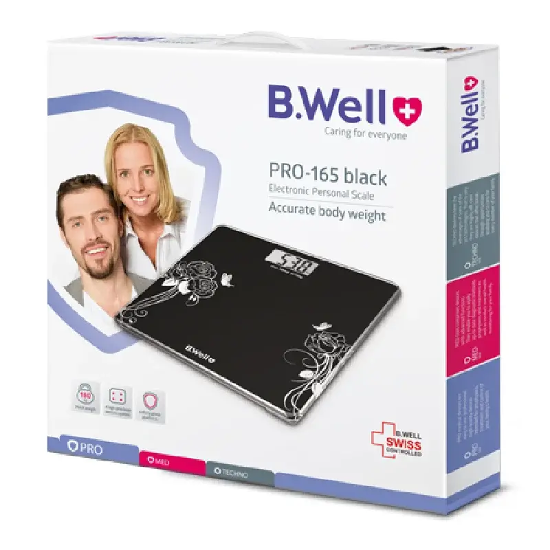 Cantar electronic, culoare negru, PRO-165, B.Well