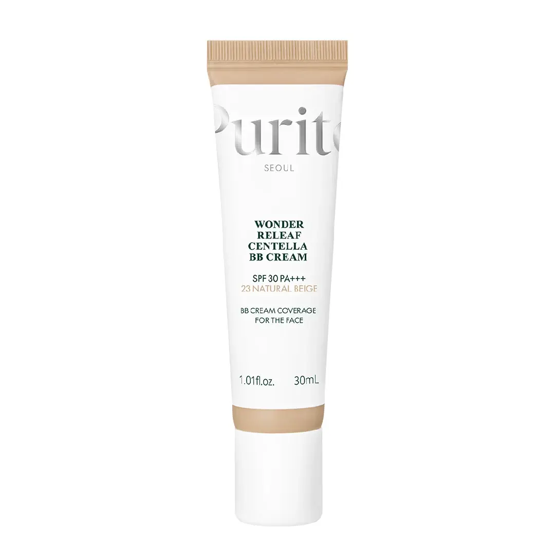 Crema BB multifunctionala cu SPF 30 PA+++, 23 Natural Beige, Wonder Releaf Centella, 30 ml, Purito