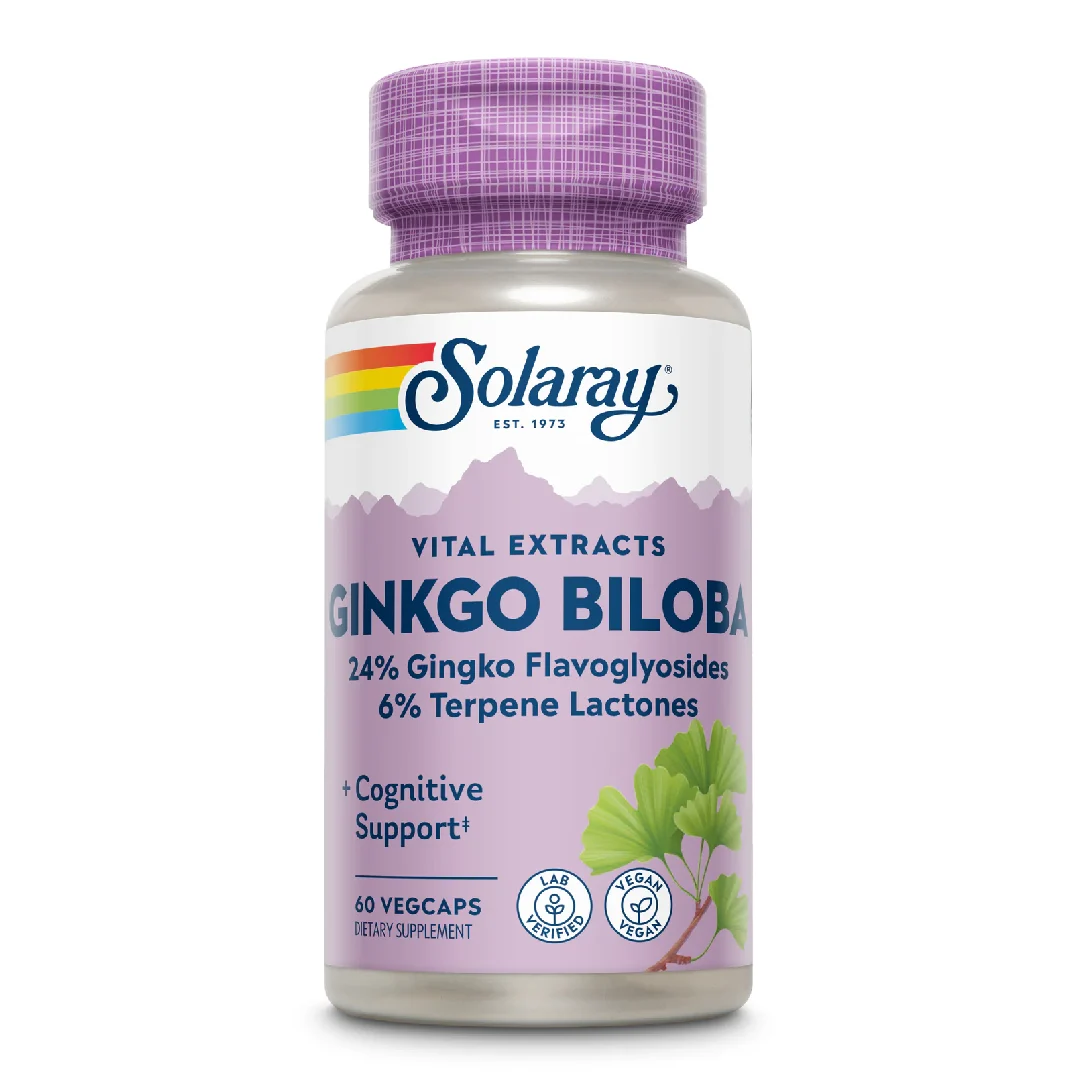 Ginkgo Biloba 60mg Solaray, 60 capsule, Secom