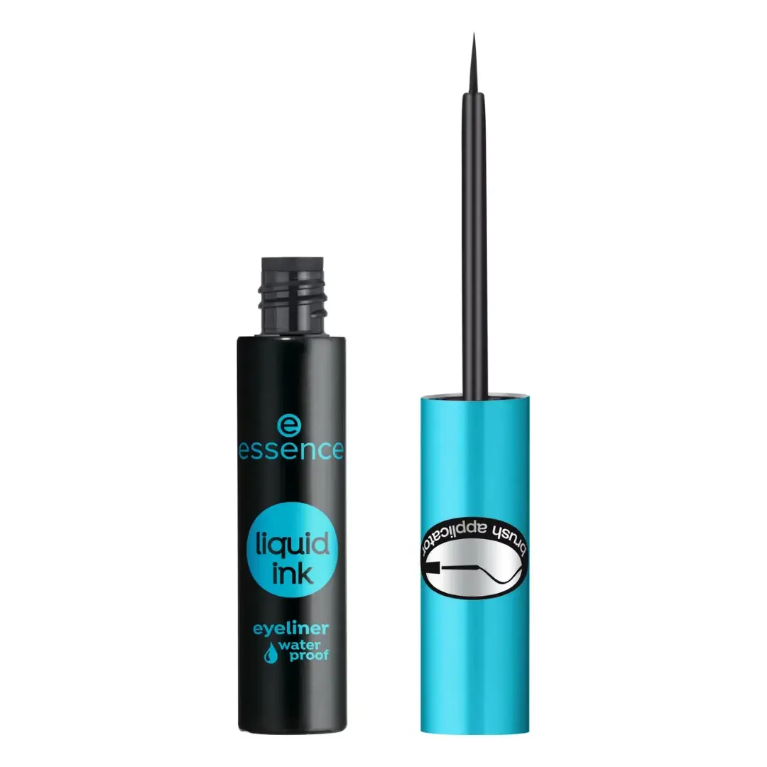 Tus de ochi rezistent la apa Liquid Ink, 01 Black, 3 ml, Essence