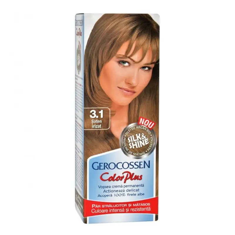 Vopsea de par Silk&Shine, 3.1 Saten Irizat, 50ml, Gerocossen