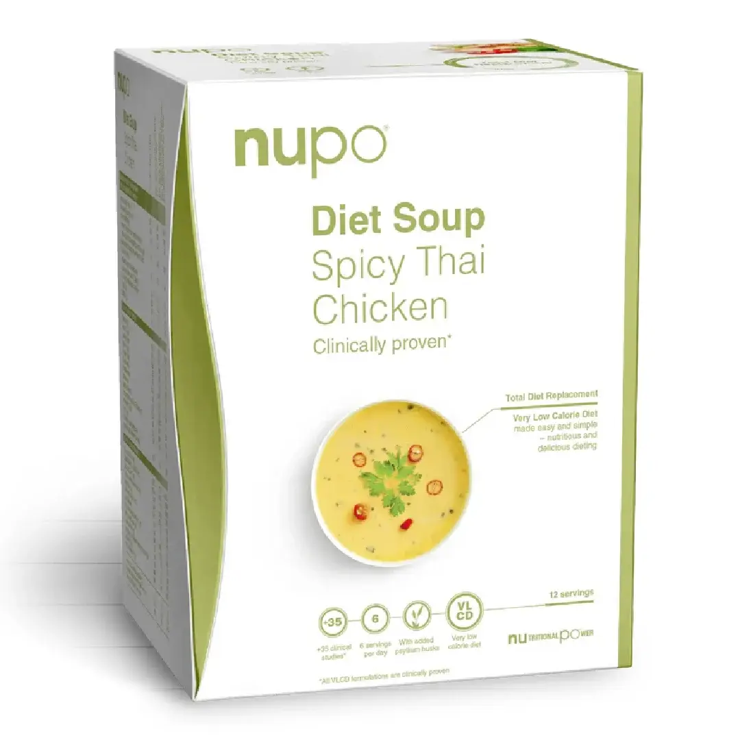 Supă de pui picantă thailandeză, 12 portii, Dieta Nupo