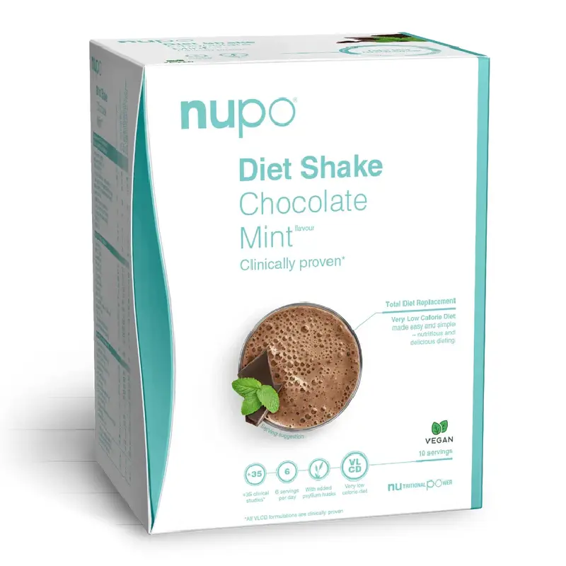 Shake ciocolată cu menta, 12 portii, Dieta Nupo
