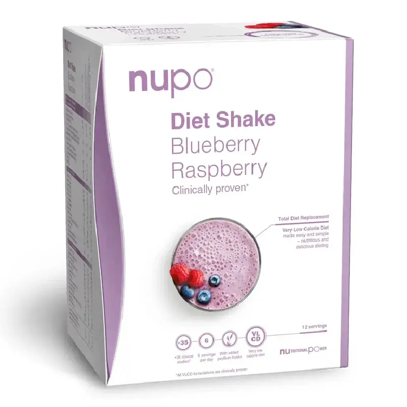 Shake afine si zmeura, 12 portii, Dieta Nupo