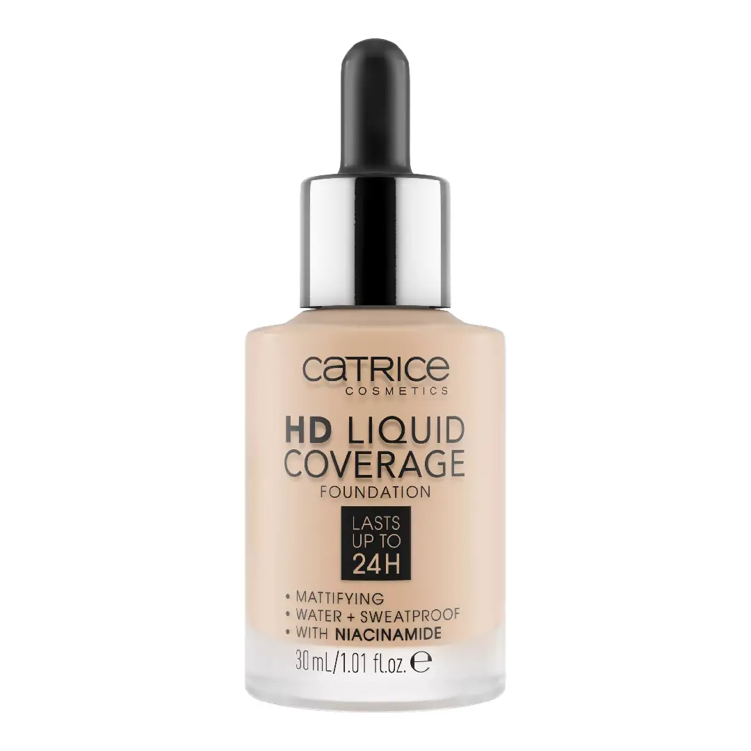 Fond de ten HD Liquid Coverage, 010 Light Beige, 30 ml, Catrice